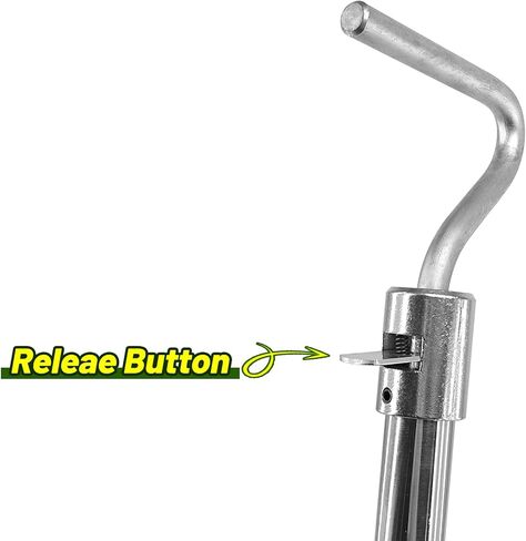 مجموعة أدوات التحكم في عمود صائد الحيوانات، عمود صائد الخنازير مع تعديل القفل، حامل الخنزير شديد التحمل لخنزير الخنزير 47 بوصة in Kuwait