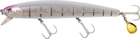 Calissa Offshore Tackle 110mm and 140mm California Inshore Fishing - Special Jerkbait Crankbait Surf Flash Fishing Salt Pro Lure Minnow Zebra MS Metallic Sardine Glow in Saudi Arabia