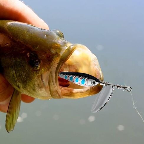 Ghanneey Fishing Jig Spoon Lures VIB Metal Blade Baits Fishing Spoon Crankbaits Set for Trout Bass Salmon Lures Freshwater Saltwater in Saudi Arabia