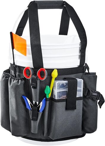 بالميث منظم ادوات الصيد على الجليد، دلو قابل للتعديل مع حامل زرادية لدلو سعة 5 جالون in Kuwait