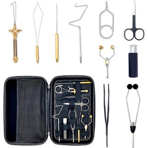 مجموعة أدوات ربط الذبابة من AIFHAAN مجموعة أدوات كاملة 10 في 1 تتضمن حقيبة أدوات مقاومة للماء مجموعة أدوات ربط الذبابة in Kuwait