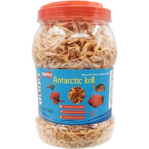 Premium Freeze-Dried Krill & Shrimp Mix Ideal for Arowana, Koi, Tropical Cichlids, and Turtles High Protein Floating Aquarium Food (1000ml)