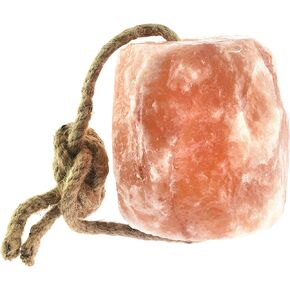 UMAID Himalayan Salt Lick 6 lbs On Rope for Horse, Deer, Goat, and Livestock Animals - Himalayan Salt Block 2 Pack