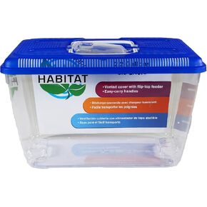 Penn-Plax Small World Habitat – Portable Clear and Transparent Plastic Tank – Excellent for Small Critters and Creatures – Easy to Clean & Handle – 2.2 Gallon, Assorted in Saudi Arabia