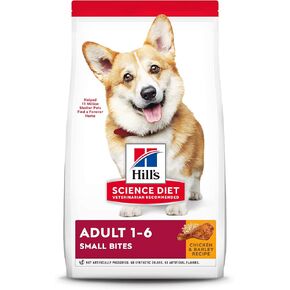 Hill's Science Diet Dry Dog Food, Adult, Small Bites, Chicken & Barley Recipe, 35 lb. Bag in Kuwait