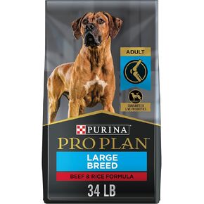 Purina Pro Plan Joint Health Large Breed Dog Food with Probiotics for Dogs, Beef & Rice Formula - 18 lb. Bag