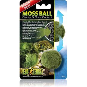 Exo Terra Moss Ball, Water Clarity and Odor Control for Aqua-Terrariums, PT2478, Green in Kuwait