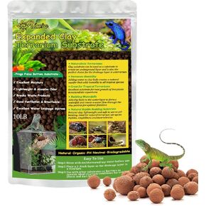 Riare 10LBS Organic Expanded Clay Balls Terrarium Substrate for Reptiles in Saudi Arabia