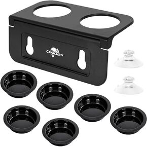 حافة تغذية أبو بريص من كافاشيو، حافة تغذية الزواحف قابلة للطي من أكريلونتريل بوتادين ستايرين مع 6 قطع أكواب بلاستيكية، طبق مياه طعام الزواحف 2 في 1، وعاء تررم لإغوانا الحرباء أبو بريص، شفط قوي، سهل التنظيف in Kuwait