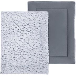 سجادات قفص الكلاب من VIVAGLORY، وسادات بيت الحيوانات الأليفة قابلة للغسل على الوجهين مع قطيفة دافئة مريحة | سرير من جلد الغزال الصغير مناسب لجميع المواسم، سرير نوم محمول للحيوانات الأليفة للتخييم والرحلات البرية in Kuwait