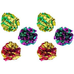 Original Mylar Crinkle Balls Cat Toys - 12 Pack