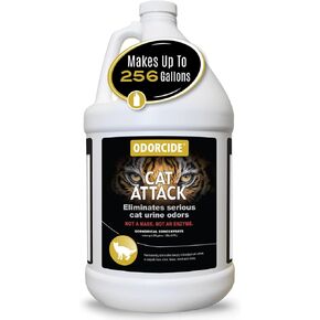 Odorcide Cat Attack Concentrate Odor Eliminator - Cat Urine Remover for Carpet & Upholstery - Litter Box Odor Eliminator - 16 oz in Saudi Arabia