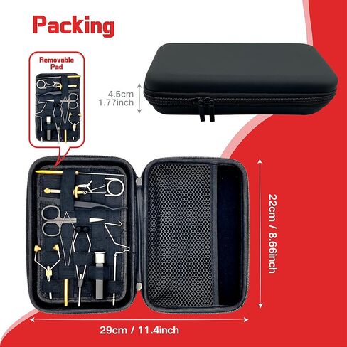 مجموعة أدوات ربط الذبابة من AIFHAAN مجموعة أدوات كاملة 10 في 1 تتضمن حقيبة أدوات مقاومة للماء مجموعة أدوات ربط الذبابة in Kuwait