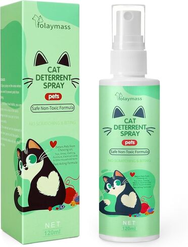 folaymass Cat Spray Deterrent, Cat Deterrent Spray, Cat Scratch Furniture Protector, Cat Repellent Spray in Kuwait