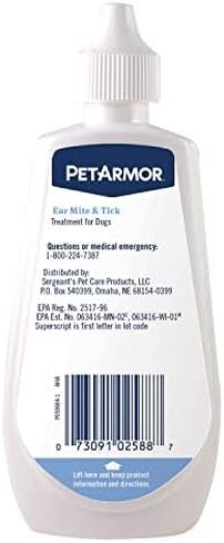 PetArmor Ear Mite and Tick Treatment for Dogs & Cats in Saudi Arabia