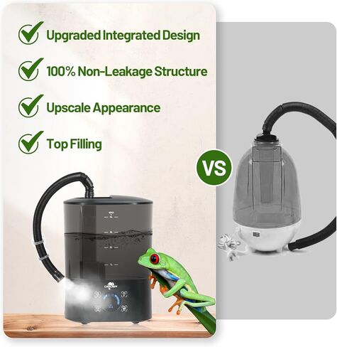 كافاشيو الزواحف مبيد ملء العلوي، مرطب الزواحف 4L، توقيت رقمي مستر تررم، مبيد قابل للتعديل، هادئ للغاية، لا تسرب، نظام مستر الزواحف للزواحف البرمائيات الأعشاب Vivarium الطحلب in Kuwait