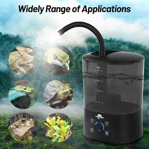 كافاشيو الزواحف مبيد ملء العلوي، مرطب الزواحف 4L، توقيت رقمي مستر تررم، مبيد قابل للتعديل، هادئ للغاية، لا تسرب، نظام مستر الزواحف للزواحف البرمائيات الأعشاب Vivarium الطحلب in Kuwait