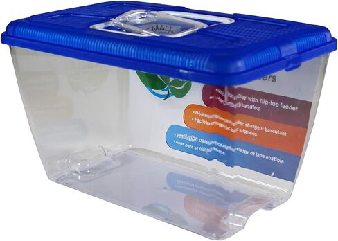 Penn-Plax Small World Habitat – Portable Clear and Transparent Plastic Tank – Excellent for Small Critters and Creatures – Easy to Clean & Handle – 2.2 Gallon, Assorted in Saudi Arabia