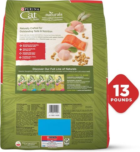 Purina Cat Chow Naturals Original With Real Chicken & Salmon Adult Dry Cat Food in Kuwait