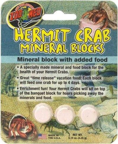 Zoo Med Hermit Crab Mineral Blocks in Kuwait