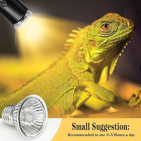 Turtle Heat Lamp Tortoise Bulb: 4-Pack 50W UVB Reptile Heating Bulb for Lizards, Snakes, Aquarium Aquatic Reptile Amphibian - Terrarium Heat Lamps and Habitat Lighting for Pet Supplies in Kuwait