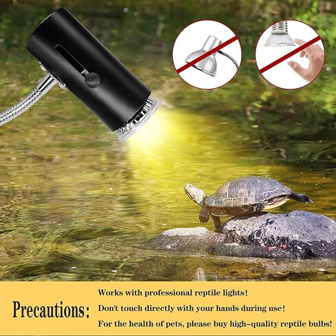 Turtle Heat Lamp Tortoise Bulb: 4-Pack 50W UVB Reptile Heating Bulb for Lizards, Snakes, Aquarium Aquatic Reptile Amphibian - Terrarium Heat Lamps and Habitat Lighting for Pet Supplies in Kuwait
