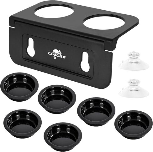 حافة تغذية أبو بريص من كافاشيو، حافة تغذية الزواحف قابلة للطي من أكريلونتريل بوتادين ستايرين مع 6 قطع أكواب بلاستيكية، طبق مياه طعام الزواحف 2 في 1، وعاء تررم لإغوانا الحرباء أبو بريص، شفط قوي، سهل التنظيف in Kuwait