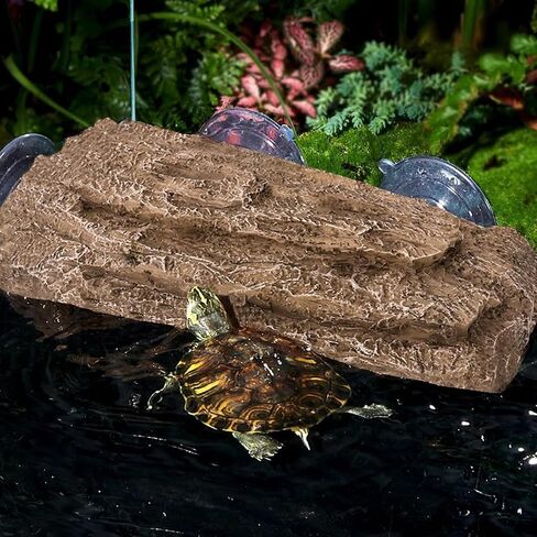 RUNANIA Turtle Basking Platform, Reptile Tank Accessories Turtle Dock Basking Area for Gecko Amphibians Frogs Newts Lizard in Kuwait
