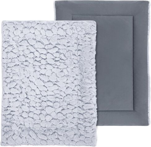 سجادات قفص الكلاب من VIVAGLORY، وسادات بيت الحيوانات الأليفة قابلة للغسل على الوجهين مع قطيفة دافئة مريحة | سرير من جلد الغزال الصغير مناسب لجميع المواسم، سرير نوم محمول للحيوانات الأليفة للتخييم والرحلات البرية in Kuwait