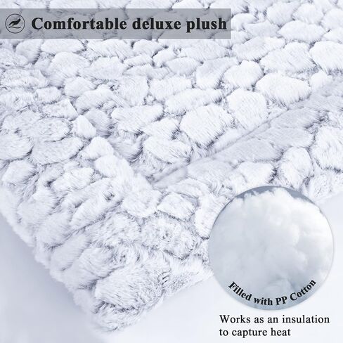 سجادات قفص الكلاب من VIVAGLORY، وسادات بيت الحيوانات الأليفة قابلة للغسل على الوجهين مع قطيفة دافئة مريحة | سرير من جلد الغزال الصغير مناسب لجميع المواسم، سرير نوم محمول للحيوانات الأليفة للتخييم والرحلات البرية in Kuwait