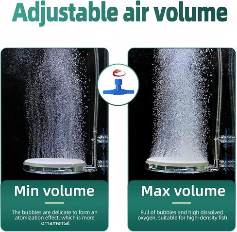 UPETTOOLS 1.4inch Nano Aquarium Air Stone Kit, Quiet Bubble Diffuser in Kuwait