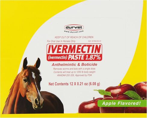 Durvet 12-Pack Ivermectin Dewormer Paste للخيول in Saudi Arabia