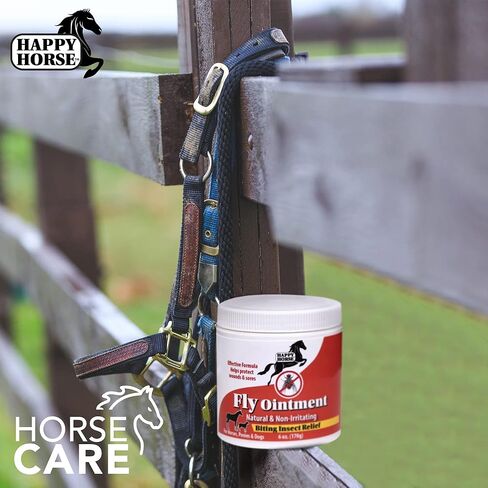 مرهم هابي هورس ريليف للخيول والمهور والكلاب، بمكونات نشطة نباتية - 6 اونصة in Kuwait