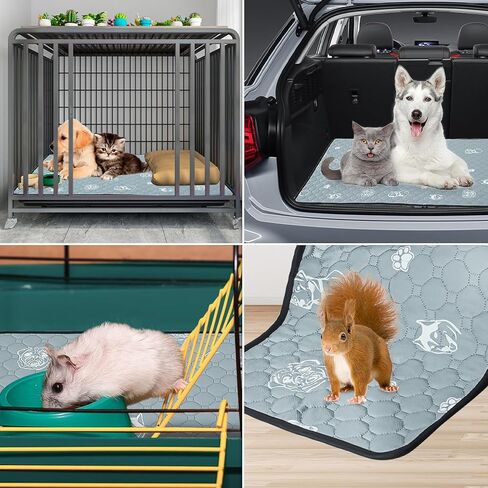 4 قطع من وسادات تبول الكلاب قابلة لإعادة الاستخدام للكلاب، وسادات للجراء قابلة للغسل، وسادة مضادة للانزلاق مقاومة للماء، سجادات تدريب ماصة ومضادة للتسرب للقعادة، والقفص، وقلم اللعب، والسرير، والأريكة (20 بوصة × 27 بوصة) in Kuwait