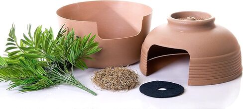 Good Pet Stuff, The Original Hidden Litter Box, Artificial Plants & Enclosed Cat Planter Litter Box, Vented & Odor Filter, Easy to Clean, Mocha Brown , 20" wide x 19 3/4" in Kuwait