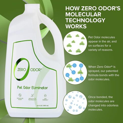 Zero Odor Pet Odor Eliminator Spray for Dog & Cat Urine, Carpet Deodorizer in Saudi Arabia