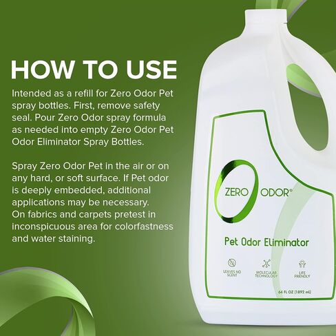 Zero Odor Pet Odor Eliminator Spray for Dog & Cat Urine, Carpet Deodorizer in Saudi Arabia