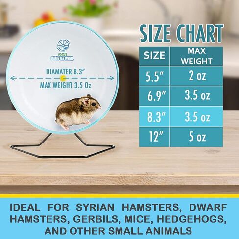 عجلة هامستر صغيرة مقاس 8.3 بوصة، عجلة هامستر هادئة، ملحقات عجلة الهامستر، ألعاب الهامستر، عجلة تمرين الهامستر، عجلة تمرين الحيوانات الأليفة، عجلة تمرين صامتة للهامستر، الجربوع، الفئران باللون الأزرق in Kuwait