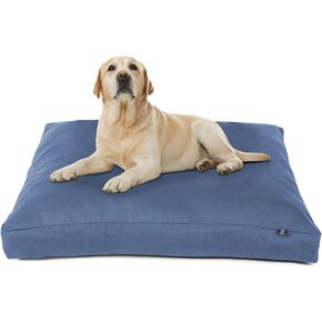 Durable Dog Bed for Medium and Large Dogs with Removable Washable Cover Breathable and Comfy Heavy Duty Flat Tough Pet Bed Mat Rectangular - 36"x27" – Sleeping & Cushion – Blue