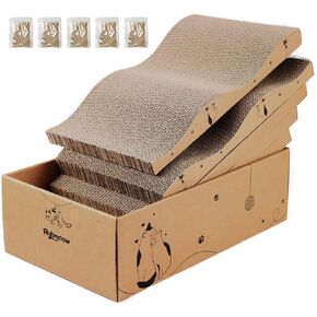 Cat Scratcher Cardboard Scratch Pad for Indoor Cats and Kitty 5pcs in Kuwait