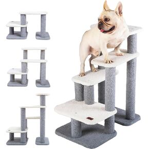 Pettycare Pet Stairs for Small Dogs - Pet Steps for High Beds and Couch,High-Strength Boards for Indoor Small Cats Kittens Dogs Climbing Playing, 3 Combination Options in Kuwait