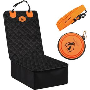 BUY IT ONCE Dog Car Seat Cover, Pet Front Seat Protector, Nonslip Scratchproof Waterproof Durable & Padded, Pet Hair Resistant Blankets, Standard Seat Covers for SUV, Jeeps and Trucks