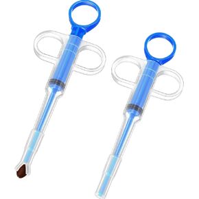 Nuanchu 2 Pieces Pet Pill Plunger Popper for Small Cats Dogs Pill Gun Dispenser Shooter Pet Piller Soft Tip Tablet Syringe Pusher Animal Medicine Feeder for Feeding Accessories (Green)