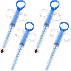 Nuanchu 4 Pieces Pet Pill Plunger Popper for Small Cats Dogs Pill Gun Dispenser Shooter Pet Piller Soft Tip Tablet Syringe Pusher Animal Medicine Feeder for Feeding Accessories (Green)