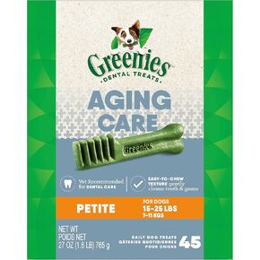 GREENIES Original Petite Natural Dental Care Dog Treats, 18 oz. Pack (30 Treats)