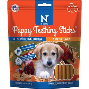 N-Bone Puppy Teething Sticks Harvest Edition Pumpkin Flavor, 3.74-oz Bag in Saudi Arabia
