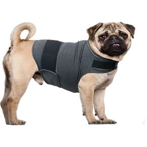 Dog Anxiety Relief Coat, Adjustable Shirts for Dogs Anxiety, Dog Anxiety Vest Jacket for Fireworks, Thunderstorm, Travel, Separation, Anxiety Calming Vest Wrap for Small Medium Large Dog in Kuwait