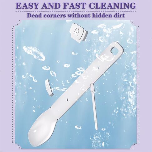 ملعقة توزيع المكافآت المبللة للقطط من wiyici، ملاعق للقطط للطعام الرطب، ملعقة ضغط للحلوى، ملعقة تغذية للقطط، ملعقة طعام مبللة لتخزين طعام الحيوانات الأليفة (02-أبيض) in Kuwait