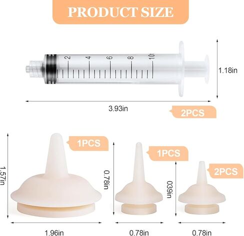 حلمة تغذية الحيوانات الأليفة من شودير للقطط والجراء، حلمة تغذية من السيليكون، مناسبة للحيوانات الأليفة، بما في ذلك الحقنة الصغيرة والمتوسطة والكبيرة والمزدوجة 1-10 مل in Kuwait