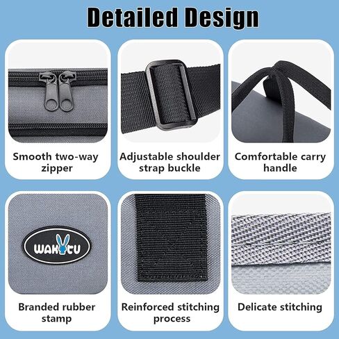 Wakytu Hundebox,Transportbox für Autoreise Tierklinik und Flugreisen,Hundetransportbox,Faltbare Katzenbox aus Oxford-Gewebe,mit Abnehmbarer Schultergurt(Übungsleinen) und Faltbare Hundenapf in Kuwait